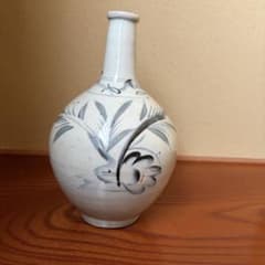 染付 徳利 時代物 陶器 花瓶 昭和 レトロ アンティーク 古伊万里