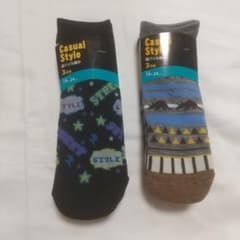 キッズ 靴下 3足組 2セット 19-24cmのサムネイル