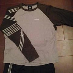 adidasロンティー（Oサイズ）＆無メーカー長ズボンのサムネイル