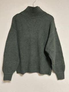 GAP 長袖ニット モックネック ダークグリーン XXSのサムネイル
