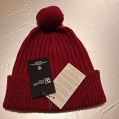 英国製 Johnstons of Elgin カシミヤ ニット帽 ボンボン付き Johnstons of Elgin ニット帽 ポンポン付き - メルカリ