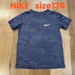 NIKE DRI-FIT 半袖　薄手　サッカーウェア　グレーカモ柄 XS 130のサムネイル