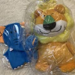 食べっこどうぶつライオンくんぬいぐるみ＆ゾウくんマスコット＆ポーチ3点