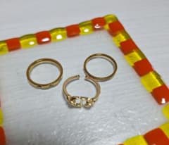 リング Ring 3点まとめ売り ゴールドのサムネイル