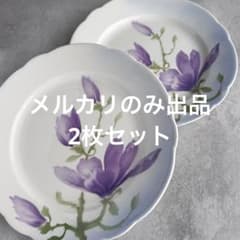 フランスアンティーク luneville リュネヴィル ディナー皿 木蓮 - メルカリ