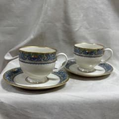 Lenox Autumn カップ＆ソーサー 2客セット 金彩 花柄 - メルカリ
