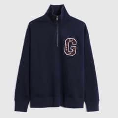 新品タグ付き　GAP スウェット　ハーフジップ　ネイビーのサムネイル
