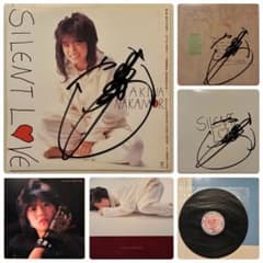 中森明菜 レコード SILENT LOVE サイン入 コンサート会場限定ジャケ付のサムネイル