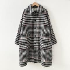 美品✨GRANDMA MAMA DAUGHTER toro ロングコート　千鳥柄 美品✨GRANDMA MAMA DAUGHTER toro ロングコート 千鳥柄 - メルカリ
