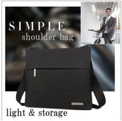 ◎【購入前コメント要‼️】メンズ黒 ショルダーバッグ 防水 軽量 斜め掛けバッグのサムネイル