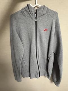 YONEX フルジップ フーディ L グレー