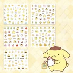 Sanrio Pompompurin 3D Nail Sticker Set (5 sheets)