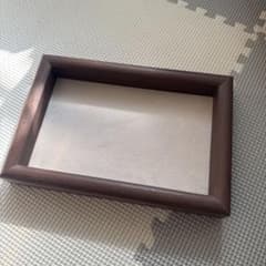 【新品】木製ブラウン長方形トレイのサムネイル