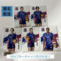 PFUブルーキャッツ石川かほく　トレカ5枚セットのサムネイル