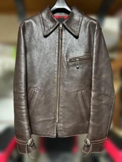 S*4様 High Notch（ハイノッチ）ホースハイド レザー　古着 38 High Notch（ハイノッチ）ホースハイド レザーイダース 古着 38 - メルカリ