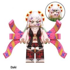 레고 호환 귀멸의 칼날 캐릭터- Daki 타타히메 미니 피그 1체