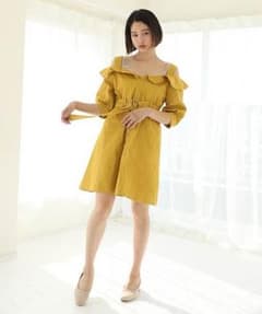 最終値下げナイスクラップ♡新品♡前ボタンレトロワンピース♡のサムネイル