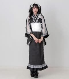 夢展望　浴衣　LL dearmylove ジャガード　ブラック　フリル　黒 夢展望 浴衣 LL dearmylove ジャガード ブラック フリル 黒 - メルカリ