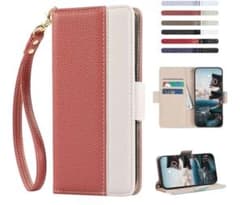手帳型ケース ピンクホワイト　GalaxyS22のサムネイル