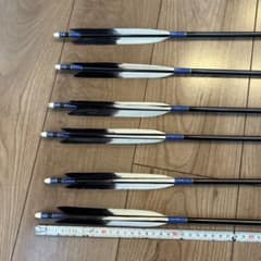 弓道 矢 6本セット 未使用1913 全長95センチのサムネイル