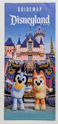 California Disney Blueyコラボ 70周年パークマップのサムネイル
