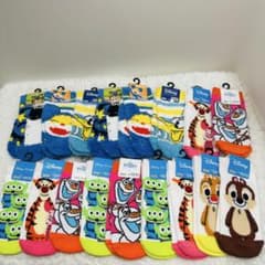 [Sale] Disney Character Socks, 13-18cm, Children's Sizes, 8 Designs, 17 Pairs