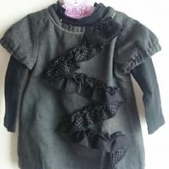 おた♥はなママ様専用✨HAKKAベビー80♡ワンピとロンTのセット♡のサムネイル