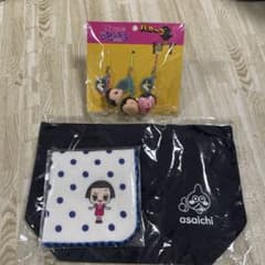 치코 짱에 꾸짖는 열쇠 고리 손수건