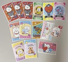 BT21 씰 스티커 14장 세트 + 덤