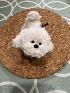 むぎゅ顔♡もこもこトイプー ハンドメイド/モールアート/モールドールのサムネイル