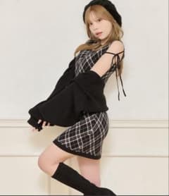 apres jour♡レイヤード風ニットワンピースのサムネイル