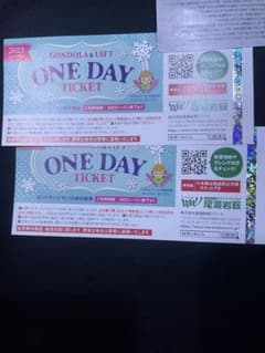 ホワイトワールド　尾瀬岩鞍　1日リフト券　ペアのサムネイル