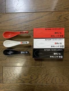 天下一品　非売品まめレンゲ　赤白黒のサムネイル