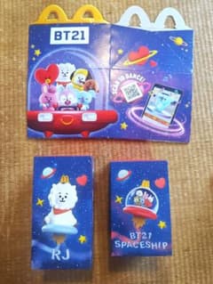 アメリカ限定 マクドナルド BT21 RJ スペースシップ 2個セットのサムネイル