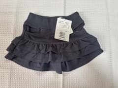 【新品タグ付き】BeBe グレー フリルスカート 90cm 定価6900円のサムネイル