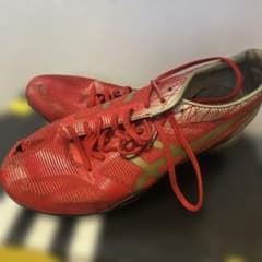 asics レイスプリント　陸上スパイク レッド25.0cmのサムネイル