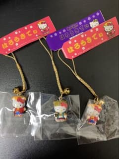 ハローキティ 根付 茨城 水戸黄門シリーズ 3点セットのサムネイル