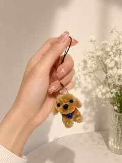 犬 ぬいぐるみ キーホルダー モールで作られたのサムネイル