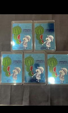 ナツコミ　メタキラカード　ONE PIECE ワンピース　サイン入り　×5のサムネイル