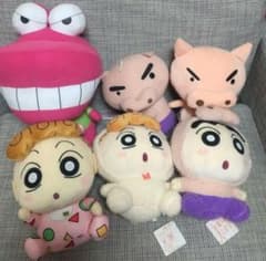 크레용 신짱 봉제인형 6점 세트