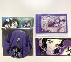 鬼滅　メタリック缶バッジ WAZA クリアカード箔押しステッカー しのぶのサムネイル