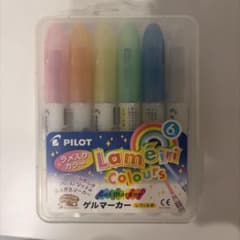 PILOT ラメ入りゲルマーカー 6色セット レフィル式のサムネイル