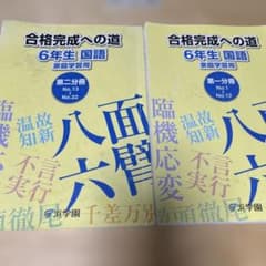 浜学園 小6 国語 合格完成への道 第一分冊 第二分冊のサムネイル