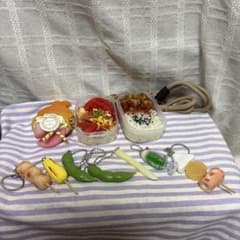 食品サンプル ミニチュア キーホルダー セットのサムネイル
