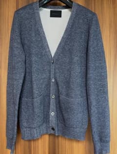 Lounge Lizard グレー Vネックカーディガンのサムネイル