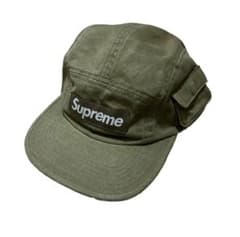 supreme キャップ カーキ ボックスロゴ ストリートオリーブ フラップ