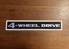 ★ジムニー ランクル等【4-WHEEL DRIVE】四輪駆動ステッカー◎耐水耐候のサムネイル