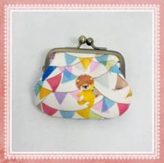 ハンドメイド がま口ミニポーチ ユキエモン フラッグスター