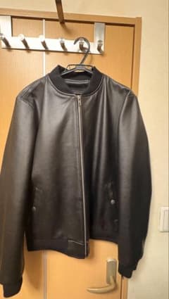 ブラックレザーボンバージャケットのサムネイル