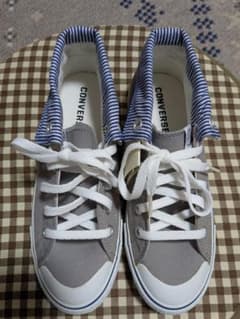 CONVERSE グレー ストライプ ハイカット スニーカーのサムネイル